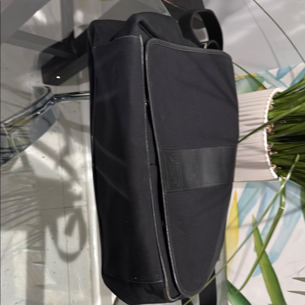 Coach Black Messenger Bag with Leather Accent and Adjustable Strap - Picture 6 of 6